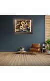 Mary joseph and baby Big Photo Frame - 18x22 Inches for Home,Temple & Office Decoration