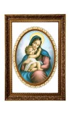 Virgin Mary And Baby Jesus Big Photo Frame - 20x28 Inches For Home,Temple & Office Decoration (F11294)