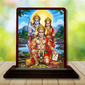 Car Desk/Table Top Lord Ram Siya Wooden Photo Stand 3x4 Inches, Compact & Stylish Spiritual Display For Car, Home & Office (Pack Of 1) (F15137) Car Desk/Table Top Lord Ram Siya Wooden Photo Stand 3x4 Inches, Compact & Stylish Spiritual Display For Car, Home & Office (Pack Of 1) (F15137)