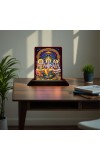 Car Desk/Table Top Lord Vishnu Wooden Photo Stand â€“ 3x4 Inches, Compact & Stylish Spiritual Display For Car, Home & Office (Pack Of 1) (F15138)