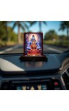 Car Desk/Table Top Lord Shiva And Parvathi Wooden Photo Stand 3x4 Inches, Compact & Stylish Spiritual Display For Car, Home & Office (Pack Of 1) (F14325)
