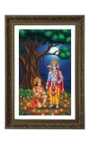 Lord Ram And Hanuman Big Photo Frame - 20x28 Inches For Home,Temple & Office Decoration (F10719)