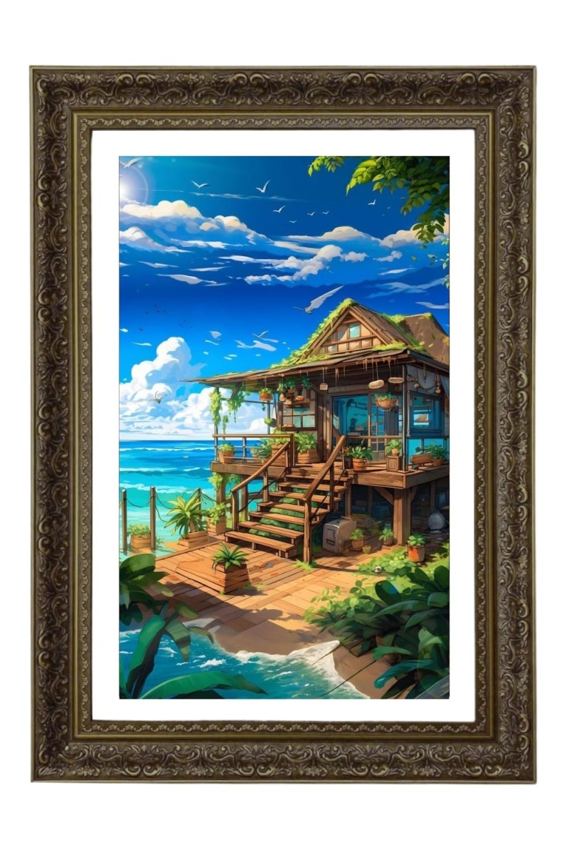 Vertical16X24 Inches Frame Big Photo Frame - 20x28 Inches For Home,Temple & Office Decoration (F10782)