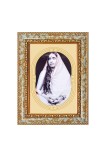 Sri Sarada Devi Spiritual Guru Digital Photo In Designer Frame, Size 8x12 Inch | Hindu Religious Picture For Home Temple, Office & Gift | Wall Art & Pooja Decor (F10424)