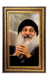 Oshoo Digital Golden Balck Color Photo Frame | Hindu Religious Wall Decor | 10x16 Inches - Inspirational Wall Art For Office, Home Decor - Ideal Spiritual Gift (F16607)