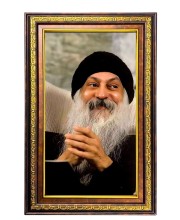 Oshoo Digital Golden Balck Color Photo Frame | Hindu Religious Wall Decor | 10x16 Inches - Inspirational Wall Art For Office, Home Decor - Ideal Spiritual Gift (F16607)
