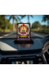 Car Desk/Table Top Lord Shiva Wooden Photo Stand 3x4 Inches, Compact & Stylish Spiritual Display For Car, Home & Office (Pack Of 1) (F14182)