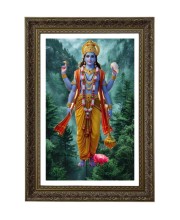 Lord Vishnu Big Photo Frame - 20x28 Inches For Home,Temple & Office Decoration (F11062)