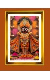 Jai Jaganaath Golden Photo Frame - 16x20 Inches | Elegant Wooden Frame For Home, Office & Temple Decoration | Spiritual Wall & Table Decor And Gift Item (F9555)