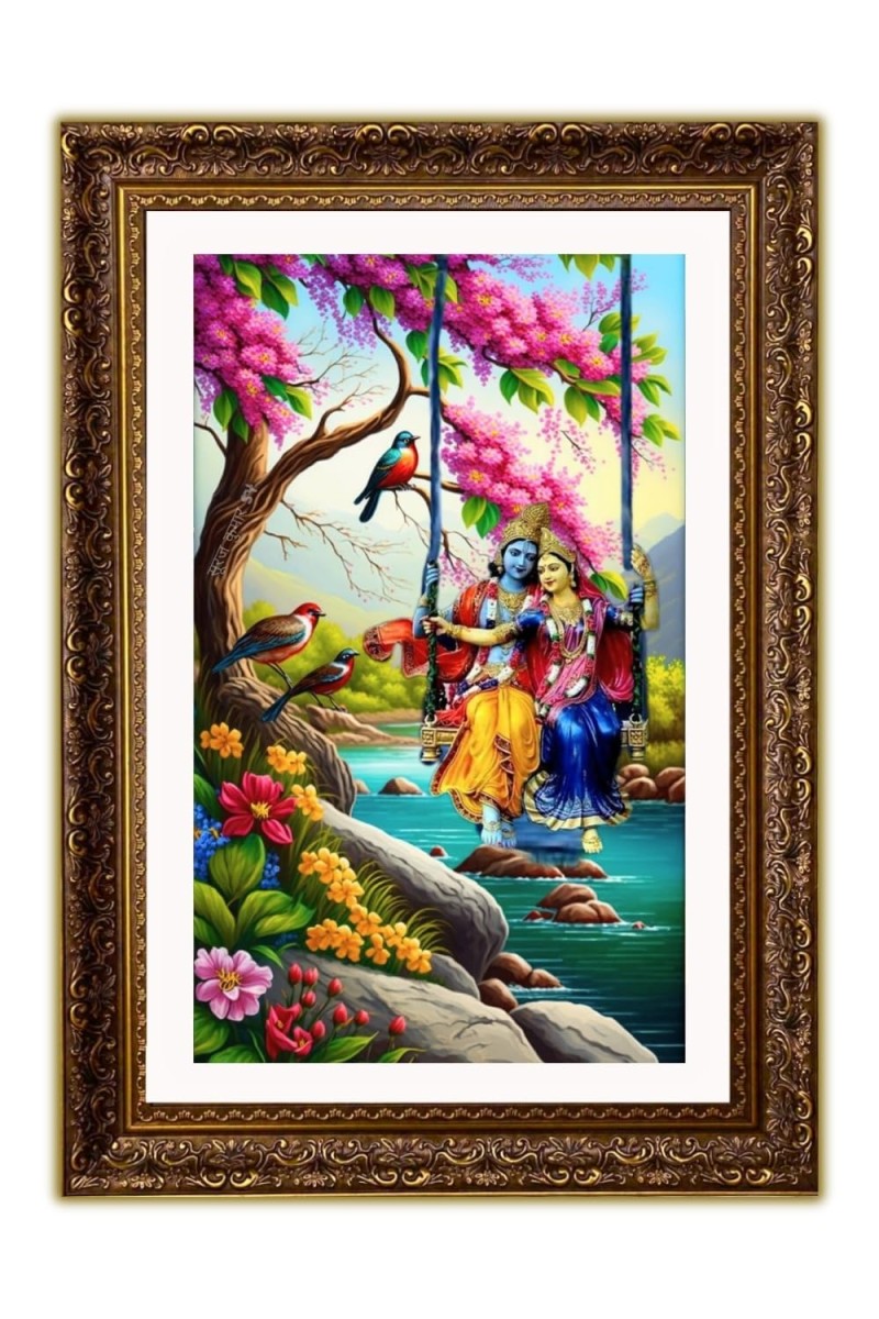 Vertical16X24 Inches Frame Big Photo Frame - 20x28 Inches For Home,Temple & Office Decoration (F10888)