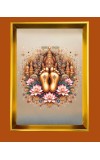 Golden Photo Frame - 10x14 Inches | Elegant Wooden Frame For Home, Office & Temple Decoration | Spiritual Wall & Table Decor and Gift Item