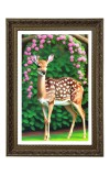 Deer In Nature Big Photo Frame - 20x28 Inches For Home,Temple & Office Decoration (F11047)