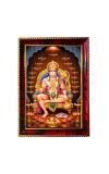 Lord Hanuman Photo Frame For Wall & Table | 7x9 Inch Golden Cherry Finish | Decorative Lord Hanuman Photo Frame For Home, Office & Pooja Room (F11922)