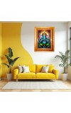 Har Har Mahadev Golden Designer Photo Frame | 18x22 Inch Religious Wall Hanging Frame For Home, Office Decoration and Spiritual Gift Item (M1)