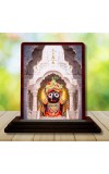 Car Desk/Table Top Lord Jagannath Wooden Photo Stand 3x4 Inches, Compact & Stylish Spiritual Display For Car, Home & Office (Pack Of 1) (F14595)