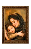 Mother & Child Big Photo Frame - 20x28 Inches For Home,Temple & Office Decoration (F11224)