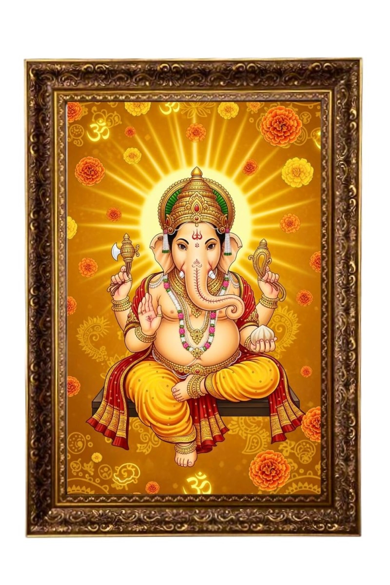 Vertical16X24 Inches Frame Big Photo Frame - 20x28 Inches For Home,Temple & Office Decoration (F11206)