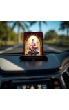 Car Desk/Table Top Lord Dattatreya Wooden Photo Stand 3x4 Inches, Compact & Stylish Spiritual Display For Car, Home & Office (Pack Of 1) (F14338)