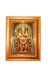 Goddess Saraswati Golden Designer Photo Frame | 12x16 Inch Religious Wall Hanging Frame For Home, Office Decoration and Spiritual Gift Item (M2)