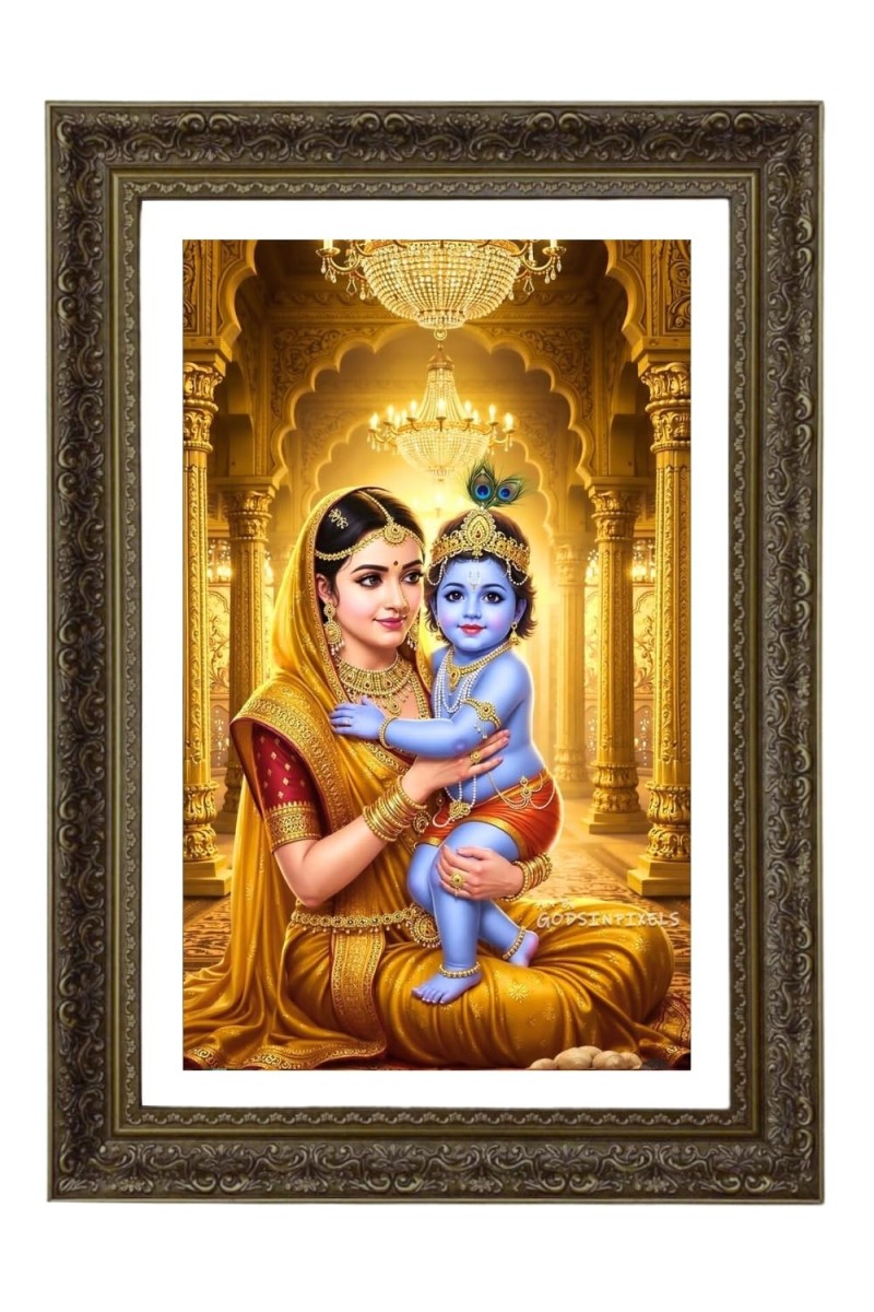 Vertical16X24 Inches Frame Big Photo Frame - 20x28 Inches For Home,Temple & Office Decoration (F10813)