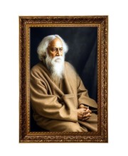 Rabindranath Tagore Big Photo Frame - 20x28 Inches For Home,Temple & Office Decoration (F11212)
