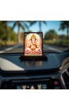Car Desk/Table Top Lord Ganesha Wooden Photo Stand 3x4 Inches, Compact & Stylish Spiritual Display For Car, Home & Office (Pack Of 1) (F14538)