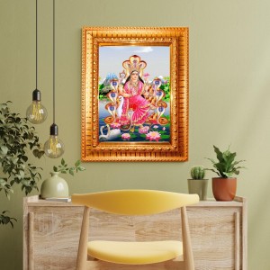 Maa Manasa Devi Golden Designer Photo Frame | 16x20 Inch Religious Wall Hanging Frame For Home & Office Decoration | Hindu Deity Spiritual Gift Item Maa Manasa Devi Golden Designer Photo Frame | 16x20 Inch Religious Wall Hanging Frame For Home & Office Decoration | Hindu Deity Spiritual Gift Item