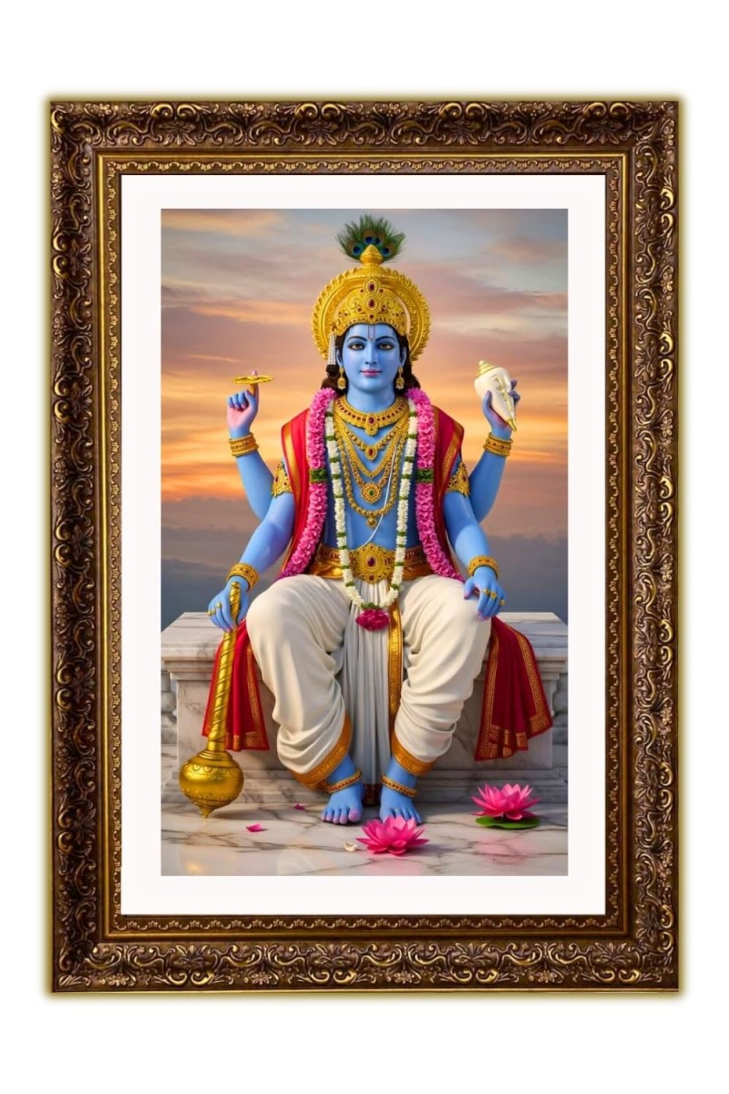 Vertical16X24 Inches Frame Big Photo Frame - 20x28 Inches For Home,Temple & Office Decoration (F10948)