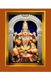 Nimishambika Devi Golden Photo Frame - 10x14 Inches | Elegant Wooden Frame For Home, Office & Temple Decoration | Spiritual Wall & Table Decor and Gift Item