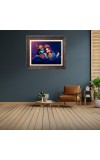 Divine Radha krishna Big Photo Frame - 18x22 Inches for Home,Temple & Office Decoration