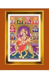 Golden Photo Frame - 10x14 Inches | Elegant Wooden Frame For Home, Office & Temple Decoration | Spiritual Wall & Table Decor and Gift Item