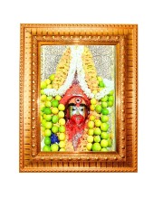 Joy Maa Tara Golden Designer Photo Frame | 10x14 Inch Religious Wall Hanging Frame For Home & Office Decoration | Hindu Deity Joy Maa Tara Spiritual Gift Item