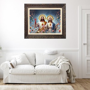 Jesus and mary Big Photo Frame - M120-20x24 Inches for Home,Temple & Office Decoration