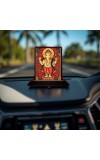 Car Desk/Table Top Lord Ganesha Wooden Photo Stand â€“ 3x4 Inches, Compact & Stylish Spiritual Display For Car, Home & Office (Pack Of 1) (F15164)