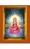 Mata Gayatri Golden Photo Frame - 10x14 Inches | Elegant Wooden Frame For Home, Office & Temple Decoration | Spiritual Wall & Table Decor and Gift Item