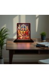 Car Desk/Table Top Lord Ram Siya Wooden Photo Stand â€“ 3x4 Inches, Compact & Stylish Spiritual Display For Car, Home & Office (Pack Of 1) (F15144)