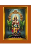 Golden Photo Frame - 10x14 Inches | Elegant Wooden Frame For Home, Office & Temple Decoration | Spiritual Wall & Table Decor and Gift Item