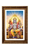 Lord Vishnu Big Photo Frame - 20x28 Inches For Home,Temple & Office Decoration (F11166)