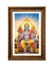Lord Vishnu Big Photo Frame - 20x28 Inches For Home,Temple & Office Decoration (F11166)