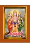 Lord Murugaan Golden Photo Frame - 10x14 Inches | Elegant Wooden Frame For Home, Office & Temple Decoration | Spiritual Wall & Table Decor and Gift Item