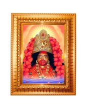 Maa Tara Golden Designer Photo Frame | 10x14 Inch Religious Wall Hanging Frame For Home, Office Decoration and Spiritual Gift Item