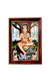 Lord Shiva Photo Frame For Wall & Table | 7x9 Inch Golden Cherry Finish | Decorative Lord Shiva Photo Frame For Home, Office & Pooja Room (F11764)