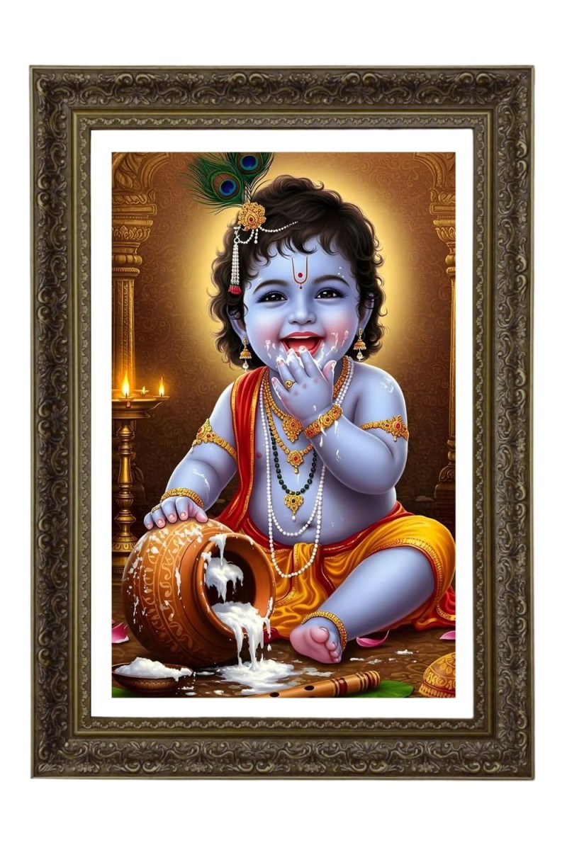 Vertical16X24 Inches Frame Big Photo Frame - 20x28 Inches For Home,Temple & Office Decoration (F10966)