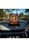 Car Desk/Table Top Maa Kali Wooden Photo Stand â€“ 3x4 Inches, Compact & Stylish Spiritual Display For Car, Home & Office (Pack Of 1) (F15061)
