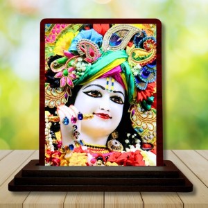 Car Desk/Table Top Loird Krishna Wooden Photo Stand 3x4 Inches, Compact & Stylish Spiritual Display For Car, Home & Office (Pack Of 1) (F14632) Car Desk/Table Top Loird Krishna Wooden Photo Stand 3x4 Inches, Compact & Stylish Spiritual Display For Car, Home & Office (Pack Of 1) (F14632)