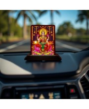 Car Desk/Table Top Goddess Lakshmi Wooden Photo Stand 3x4 Inches, Compact & Stylish Spiritual Display For Car, Home & Office (Pack Of 1) (F14138) Car Desk/Table Top Goddess Lakshmi Wooden Photo Stand 3x4 Inches, Compact & Stylish Spiritual Display For Car, Home & Office (Pack Of 1) (F14138)