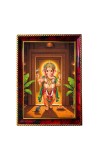 Lord Ganesha Photo Frame For Wall & Table | 7x9 Inch Golden Cherry Finish | Decorative Lord Ganesha Photo Frame For Home, Office & Pooja Room (F11678)