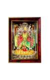 Goddess Shri Maha Kali Photo Frame For Wall & Table | 7x9 Inch Golden Cherry Finish | Decorative Goddess Shri Maha Kali Photo Frame For Home, Office & Pooja Room (F11601)