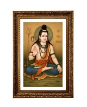 Lord Mahadev Big Photo Frame - 20x28 Inches For Home,Temple & Office Decoration (F11184)