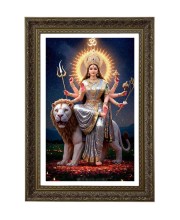 Maa Laxmi Big Photo Frame - 20x28 Inches For Home,Temple & Office Decoration (F11031)